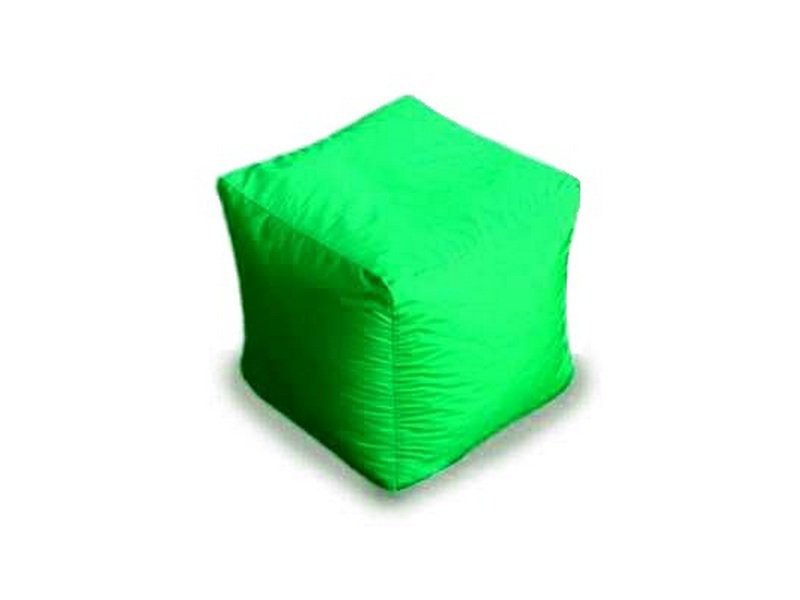 Пуф "Куб" нейлон зеленый в Пушном - pushnoj.mebel-nsk.ru - фото