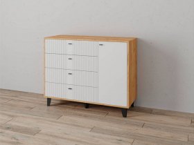 Комод «Катрин-13» (дуб крафт золотой/карбон фарфор) в Пушном - pushnoj.mebel-nsk.ru | фото