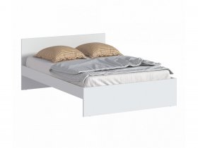 Кровать двуспальная 1,4м Бруклин СБ-3353 (белый) в Пушном - pushnoj.mebel-nsk.ru | фото
