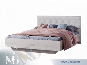 Кровать двуспальная 1,6м Кимберли КР-13 в Пушном - pushnoj.mebel-nsk.ru | фото