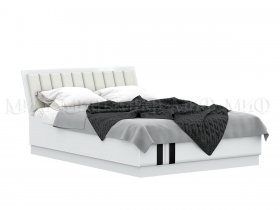 Кровать двуспальная с подъем.мех. 1,6м Магнолия в Пушном - pushnoj.mebel-nsk.ru | фото
