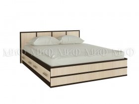 Кровать двуспальная Сакура 1,4 м в Пушном - pushnoj.mebel-nsk.ru | фото