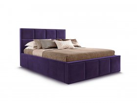 Кровать мягкая 1,6 Октавия стандарт, вар.3 в Пушном - pushnoj.mebel-nsk.ru | фото