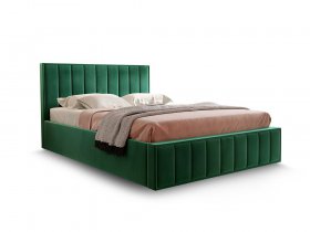 Кровать мягкая 1,6 Вена стандарт, вар.1 в Пушном - pushnoj.mebel-nsk.ru | фото