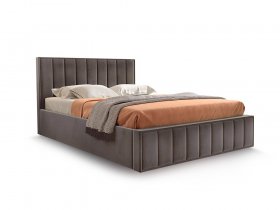 Кровать мягкая 1,6 Вена стандарт, вар.3 в Пушном - pushnoj.mebel-nsk.ru | фото