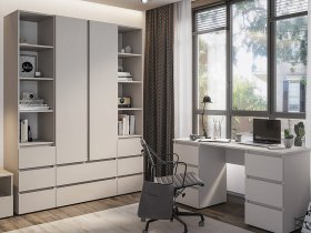 Модульная детская Люмо (кашемир) в Пушном - pushnoj.mebel-nsk.ru | фото