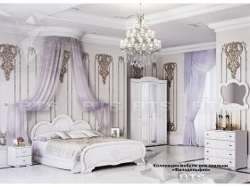 Модульная спальня «Филадельфия» в Пушном - pushnoj.mebel-nsk.ru | фото