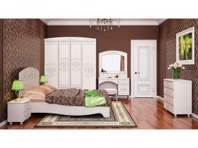 Модульная спальня Каролина в Пушном - pushnoj.mebel-nsk.ru | фото