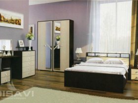Модульная спальня Соломея в Пушном - pushnoj.mebel-nsk.ru | фото
