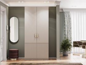 Шкаф двухстворчатый Эккервуд (Нью) (меланж) в Пушном - pushnoj.mebel-nsk.ru | фото