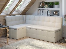 Скамья угловая со спальным местом «Домино» (кашемир) в Пушном - pushnoj.mebel-nsk.ru | фото