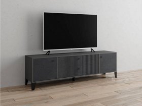 Тумба под ТВ Парус-10 (графит/гранит лофт) в Пушном - pushnoj.mebel-nsk.ru | фото
